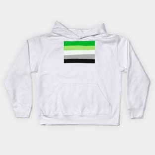 Aromantic flag Kids Hoodie